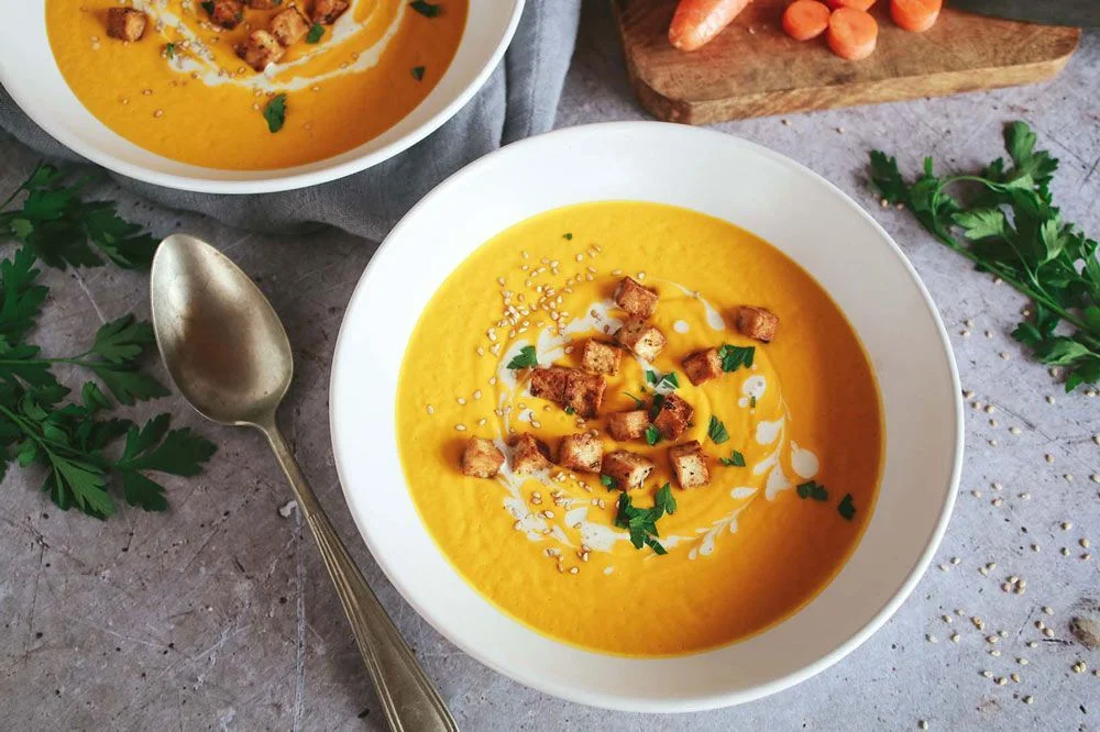 Crema de zanahoria y jengibre