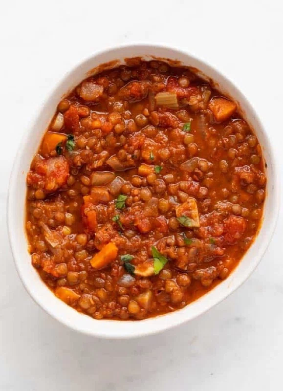 Sopa de lentejas en freidora de aire