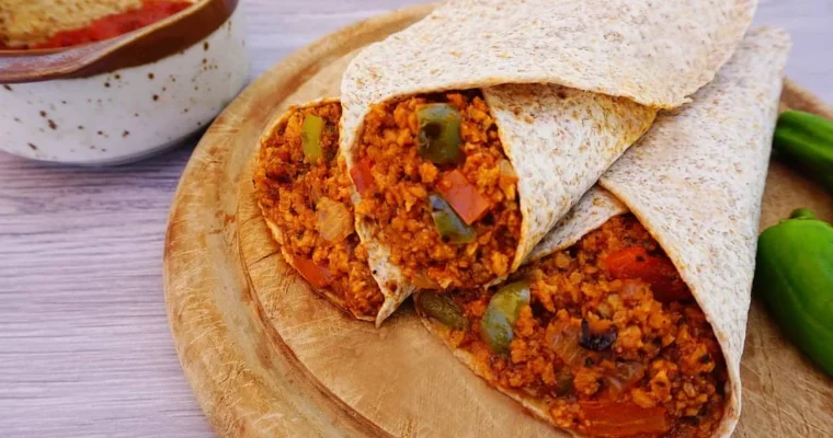 Burritos de soja texturizada