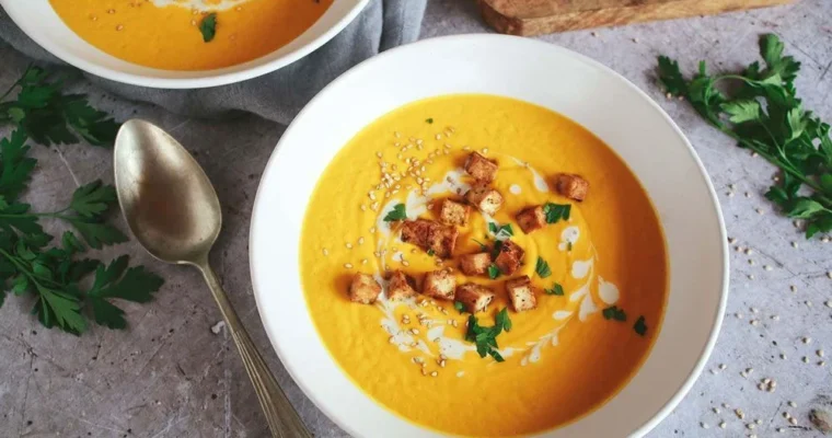 Crema de zanahoria y jengibre