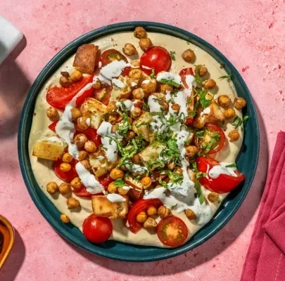 Garbanzos con tomates marinados Vegetariana