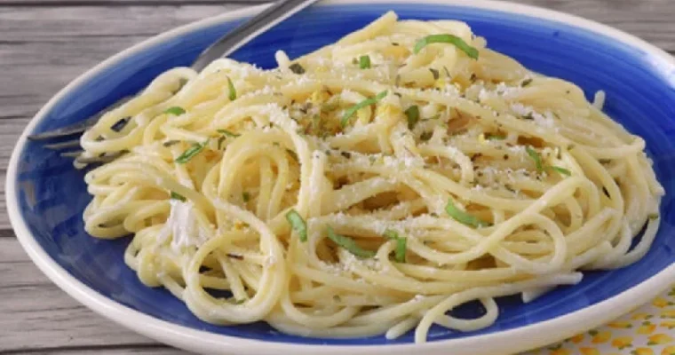 Espaguetis al limón  Vegetariana
