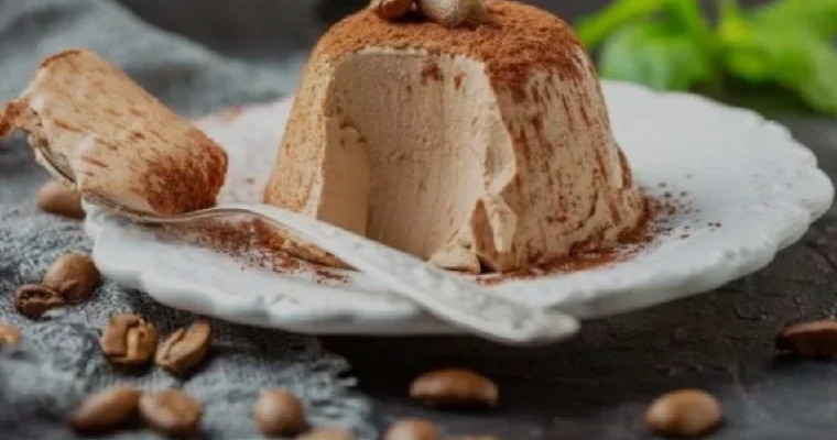 Flan de café sin horno